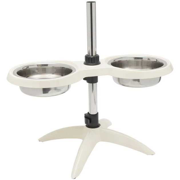 Adjustable Stainless Steel Elevated Dog Bowls V522439