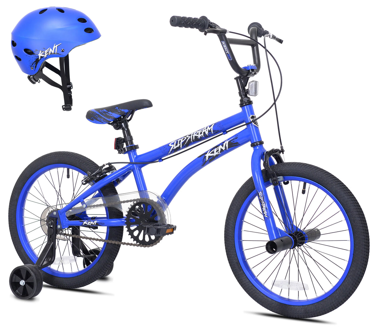 18 Boy's BMX Bicycle with Helmet, Red B90076