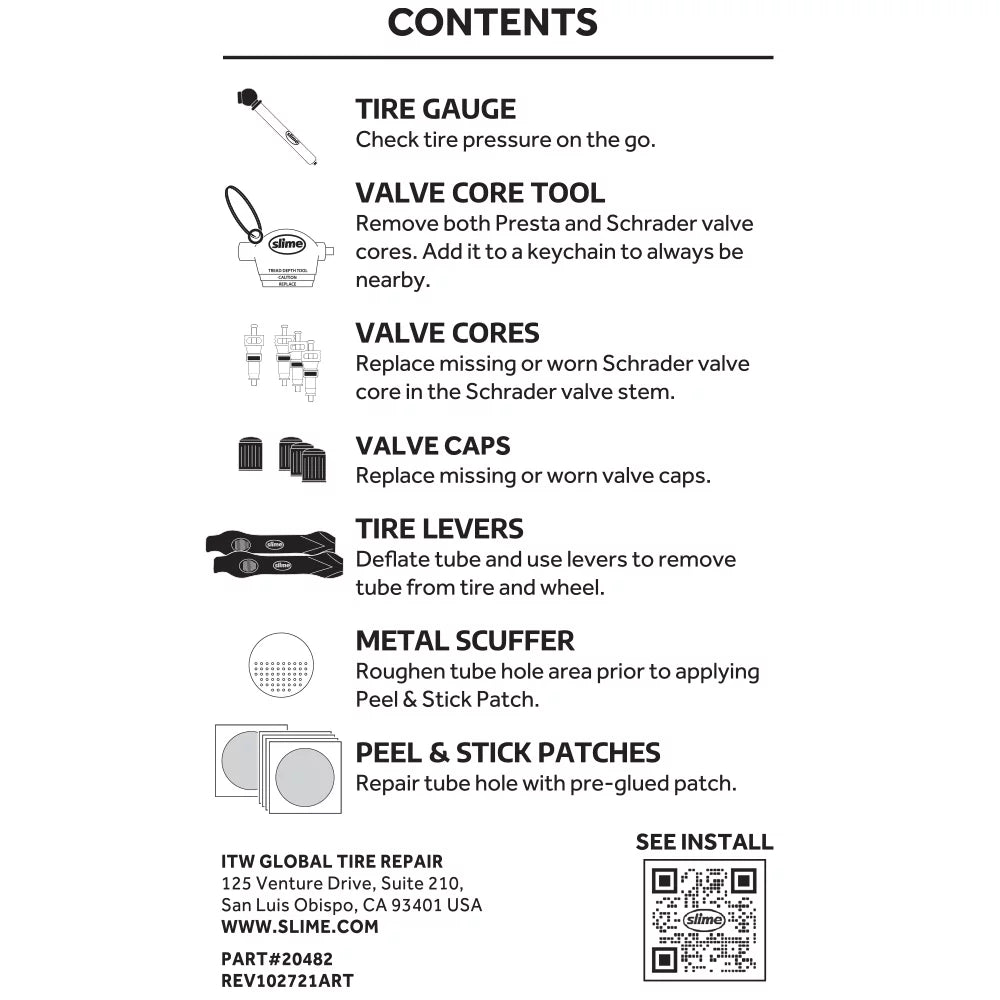 Bike Tube Repair & Maintenance Kit A2296