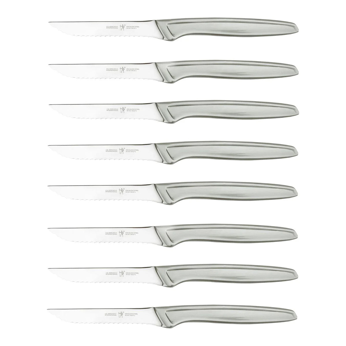 8pc Stainless Steel Serrated Steak Knife Set Y81768
