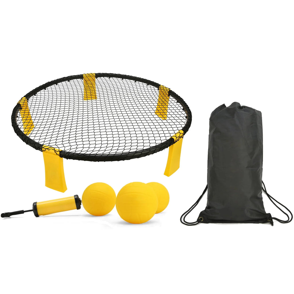 Roundnet Set with 3 Balls, Net, Pump, Carry Bag T825
