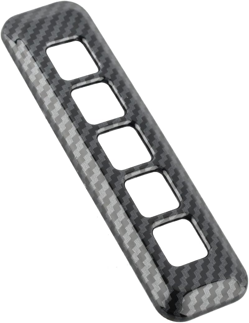 Carbon Fiber Pattern Door Lock Password Button Pillar Post Keypad Trim T524417
