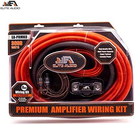 0 Gauge CCA Amp Kit with 20 feet 0 AWG + 2-Channel RCA Interconnects E725