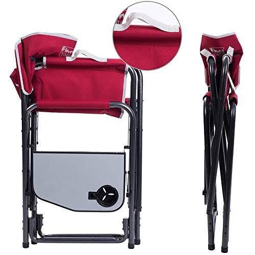 Folding Aluminum Camping Chair with Side Table X512