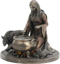 6.25 Tall Cold Cast Resin Antique Bronze Finish Statue Figurine E896