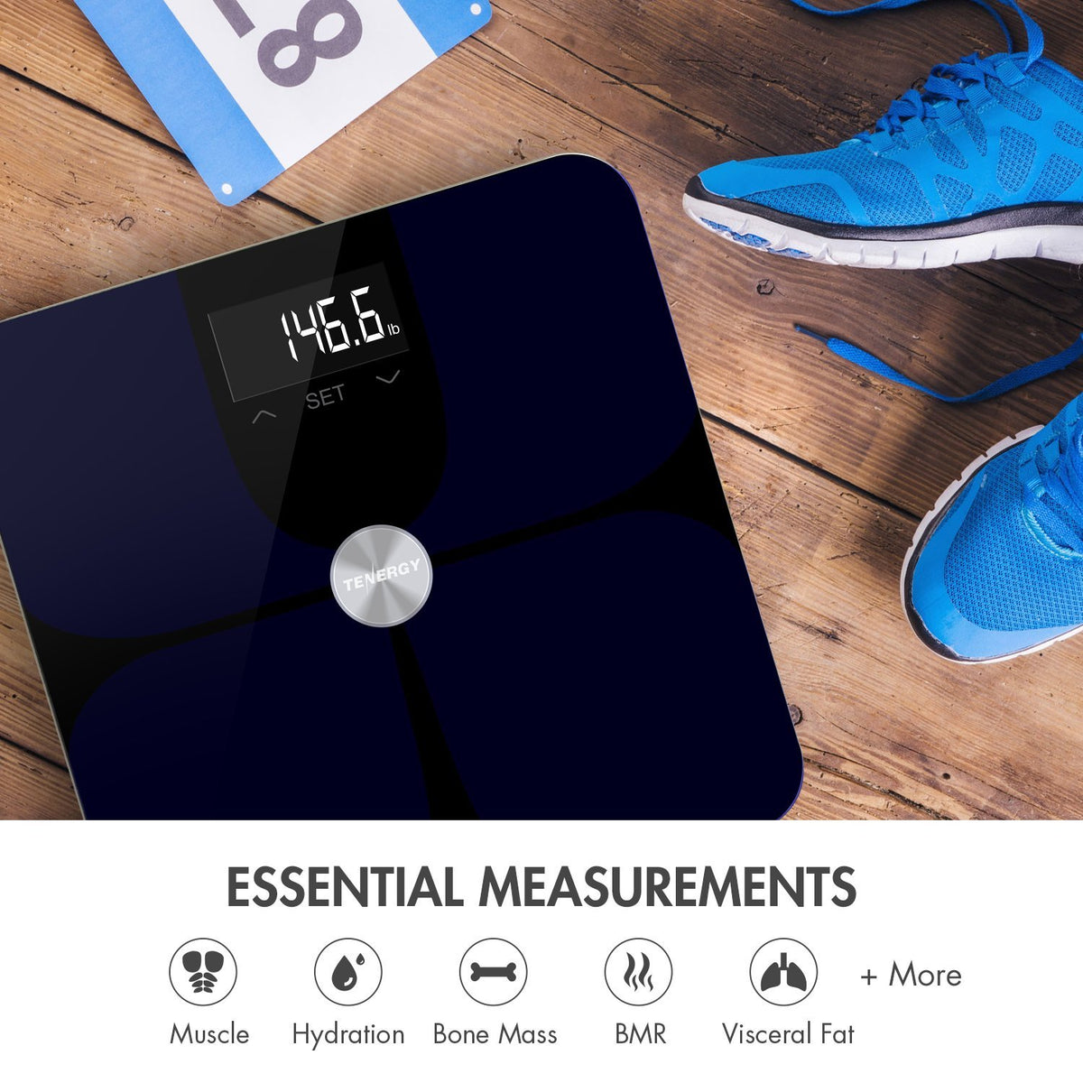 High Precision Smart Body Fat Scale with Large Display Pack of 2 N546