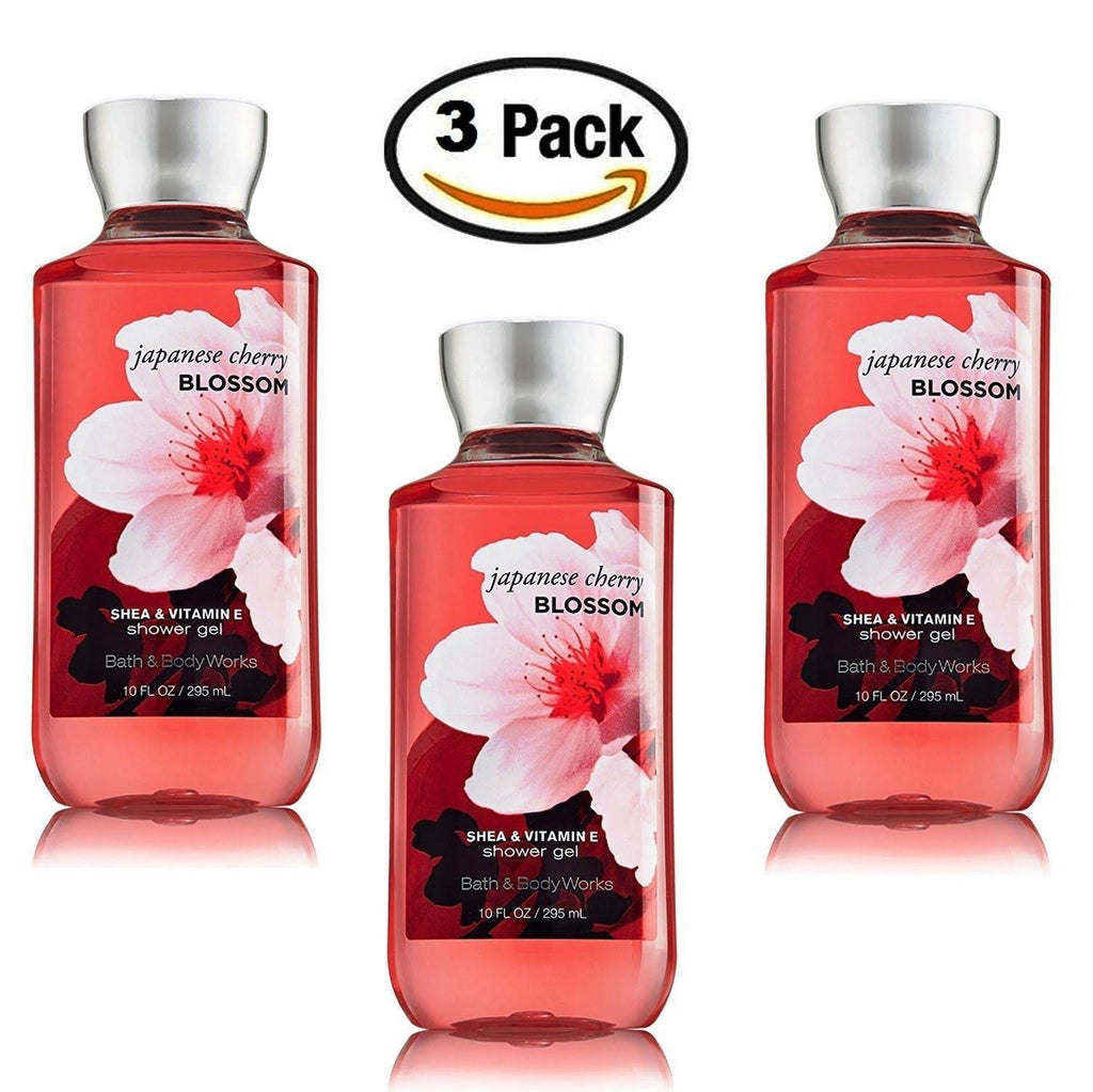 Japanese Cherry Blossom Shower Gel Body Wash Set of 3 B4382