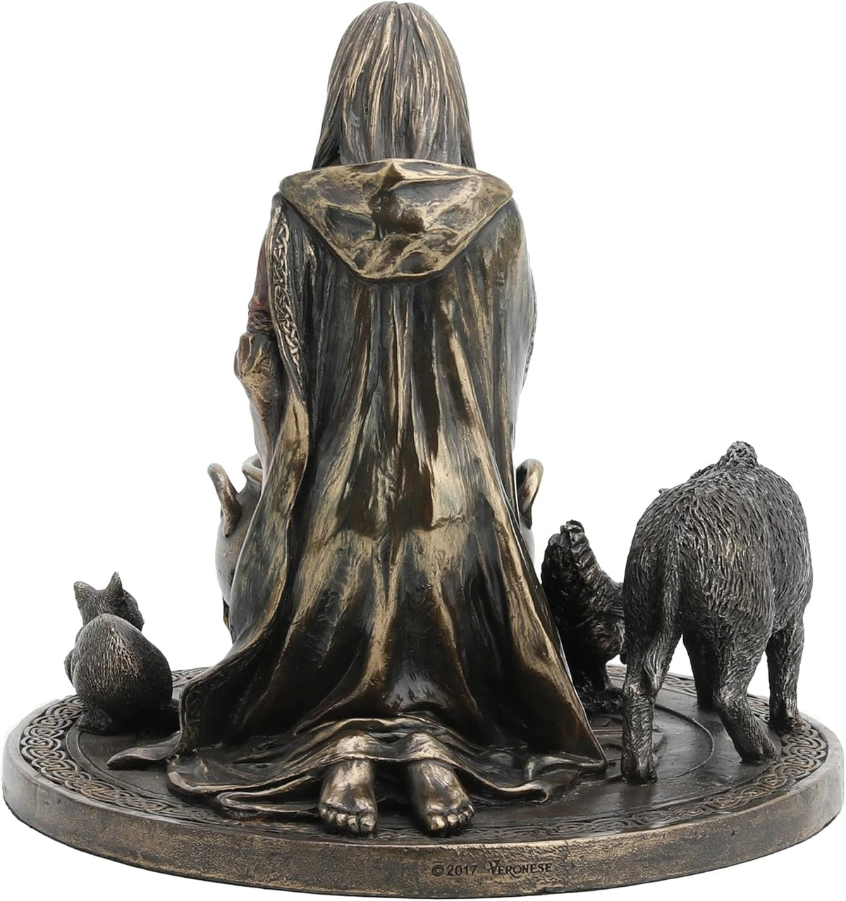 6.25 Tall Cold Cast Resin Antique Bronze Finish Statue Figurine E896