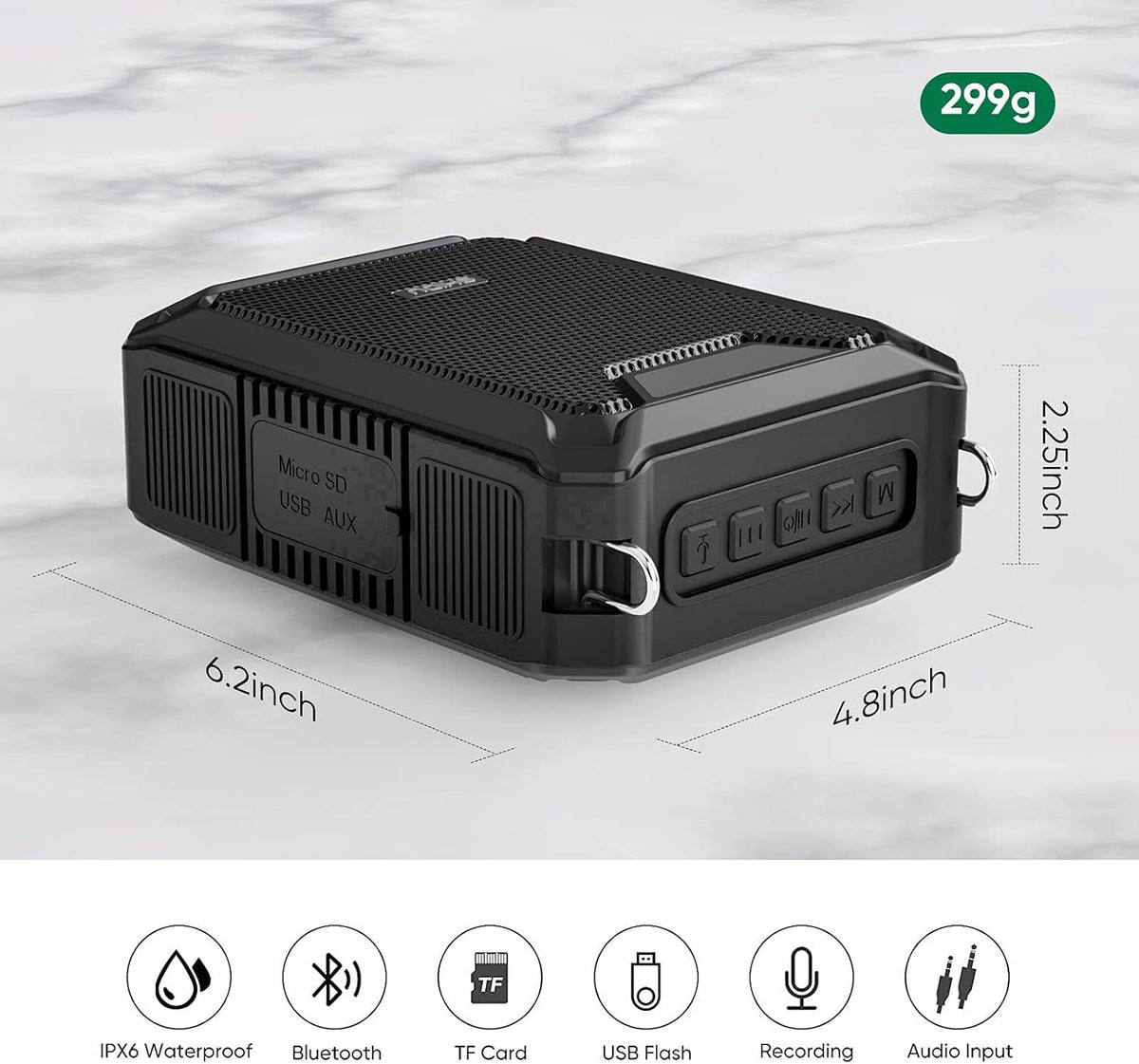 Portable Waterproof 18W Voice Amplifier L407