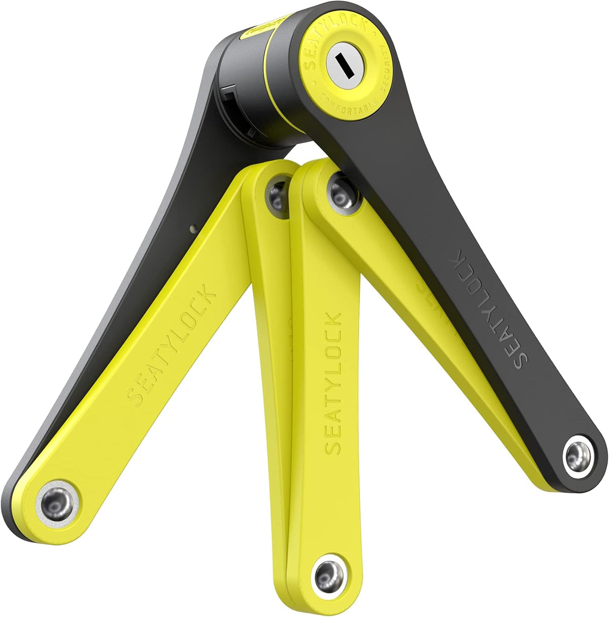 Compact Folding Bike Lock with Keys and Case Q6128