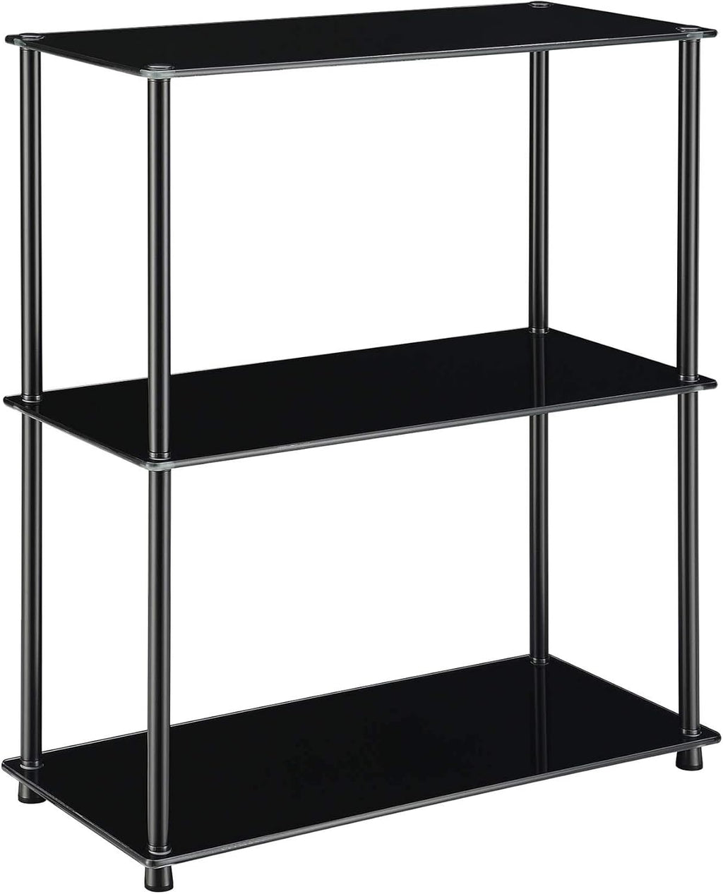 Glass 3 Shelf Bookcase S45481