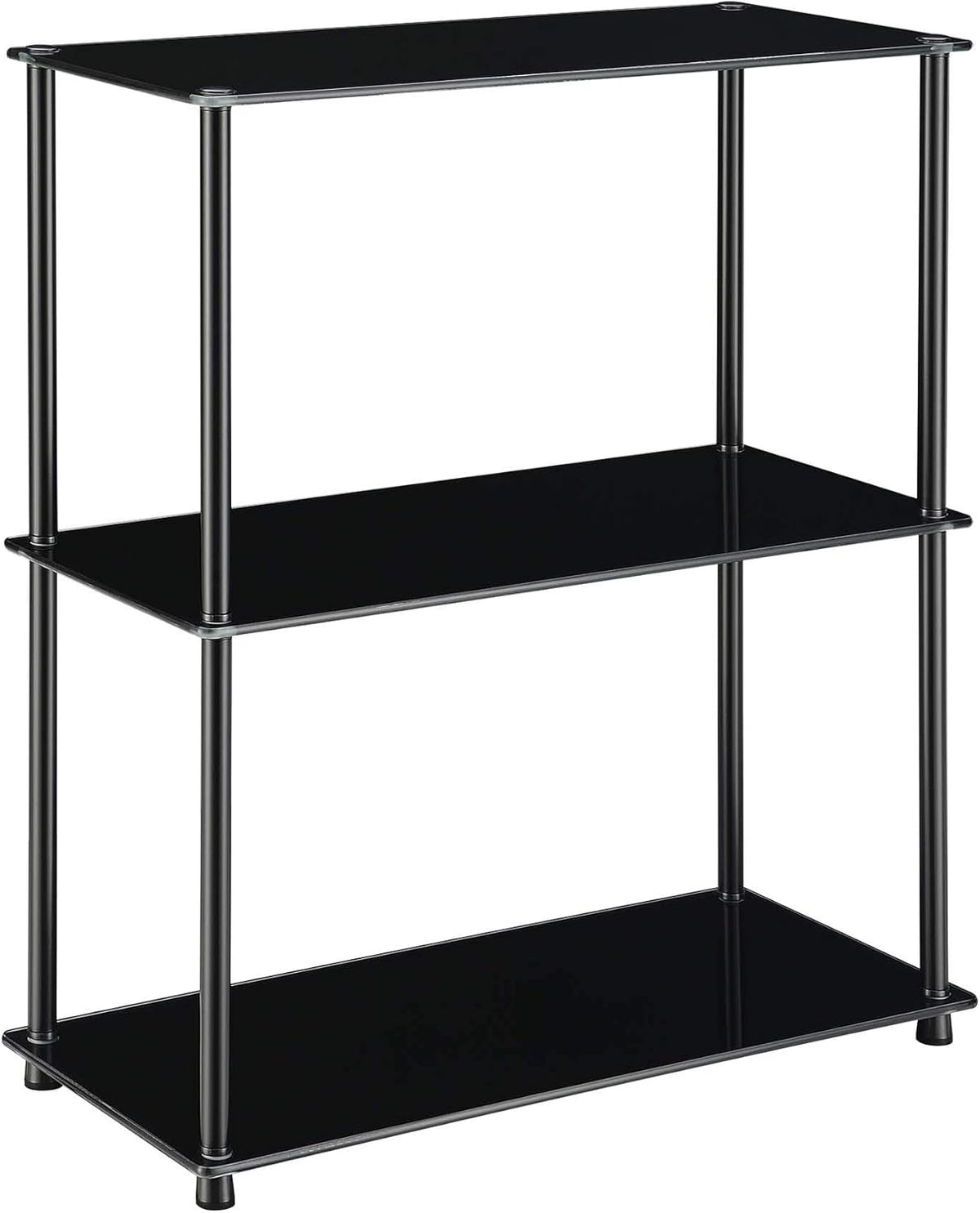 Glass 3 Shelf Bookcase S45481