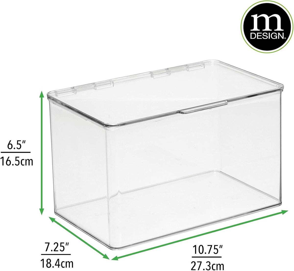 Clear 8 Pack Stackable Plastic Storage Bin with Lid F735264