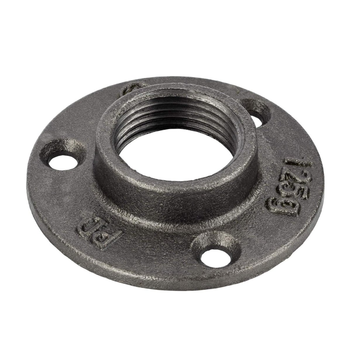 1 Inch Black Malleable Cast Iron Floor Flange 10 Pack B912