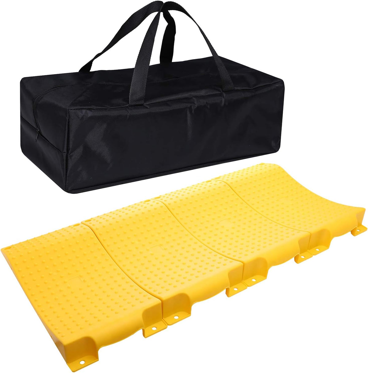Black 4 Pack Tire Saver Ramps with Carrying Bag B917