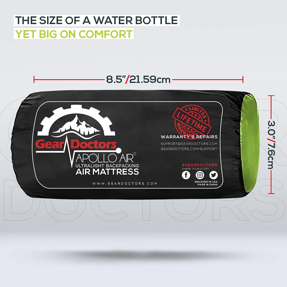 Self Inflating Sleeping Pad 4.3 R 1.5 Inch Thick Air Foam Hybrid C129055