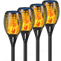 43 Flickering Flames Solar Torch Lights Outdoor Waterproof 4-Pack V1252