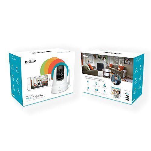 Pan Tilt Wi-Fi Camera White L762741