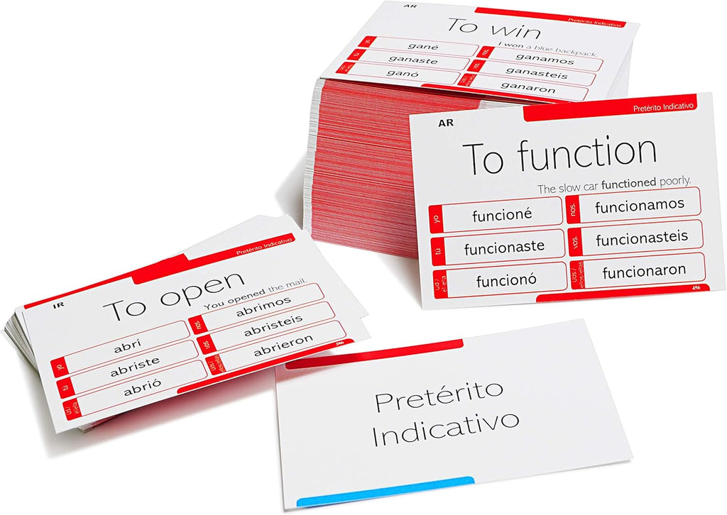 Spanish Conjugation Flash Cards R896940