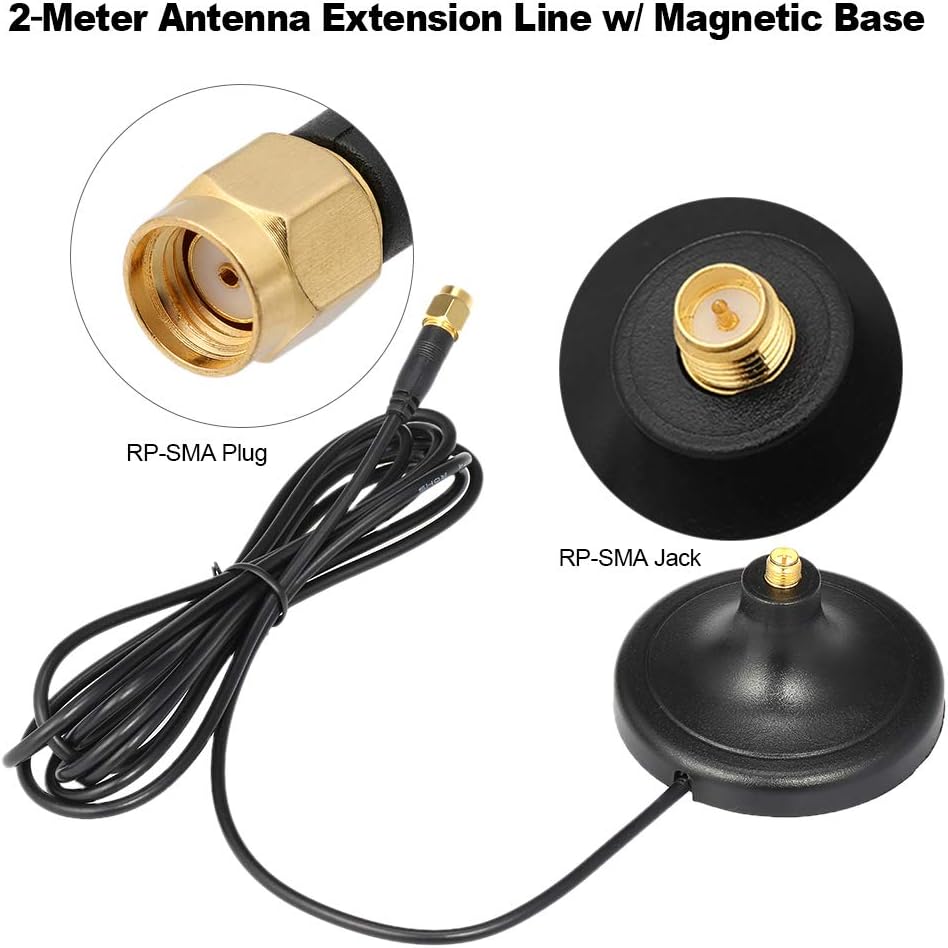 Wi-Fi Antenna Magnetic Stand Base with 10 ft Extension Cable I7657