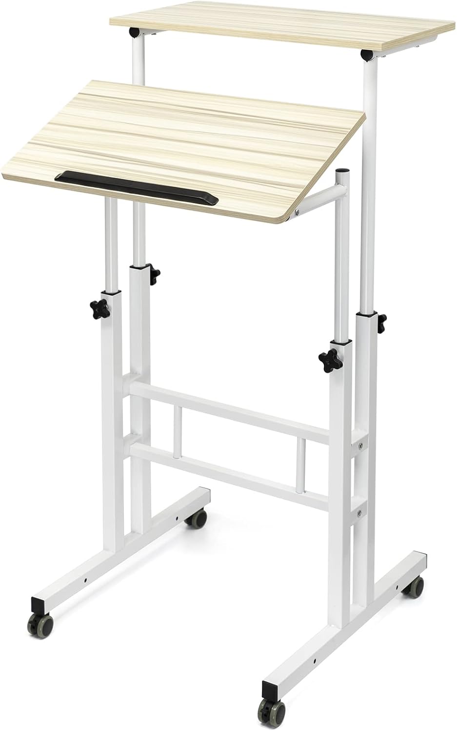 Adjustable Mobile Standing Desk with Wheels Z828