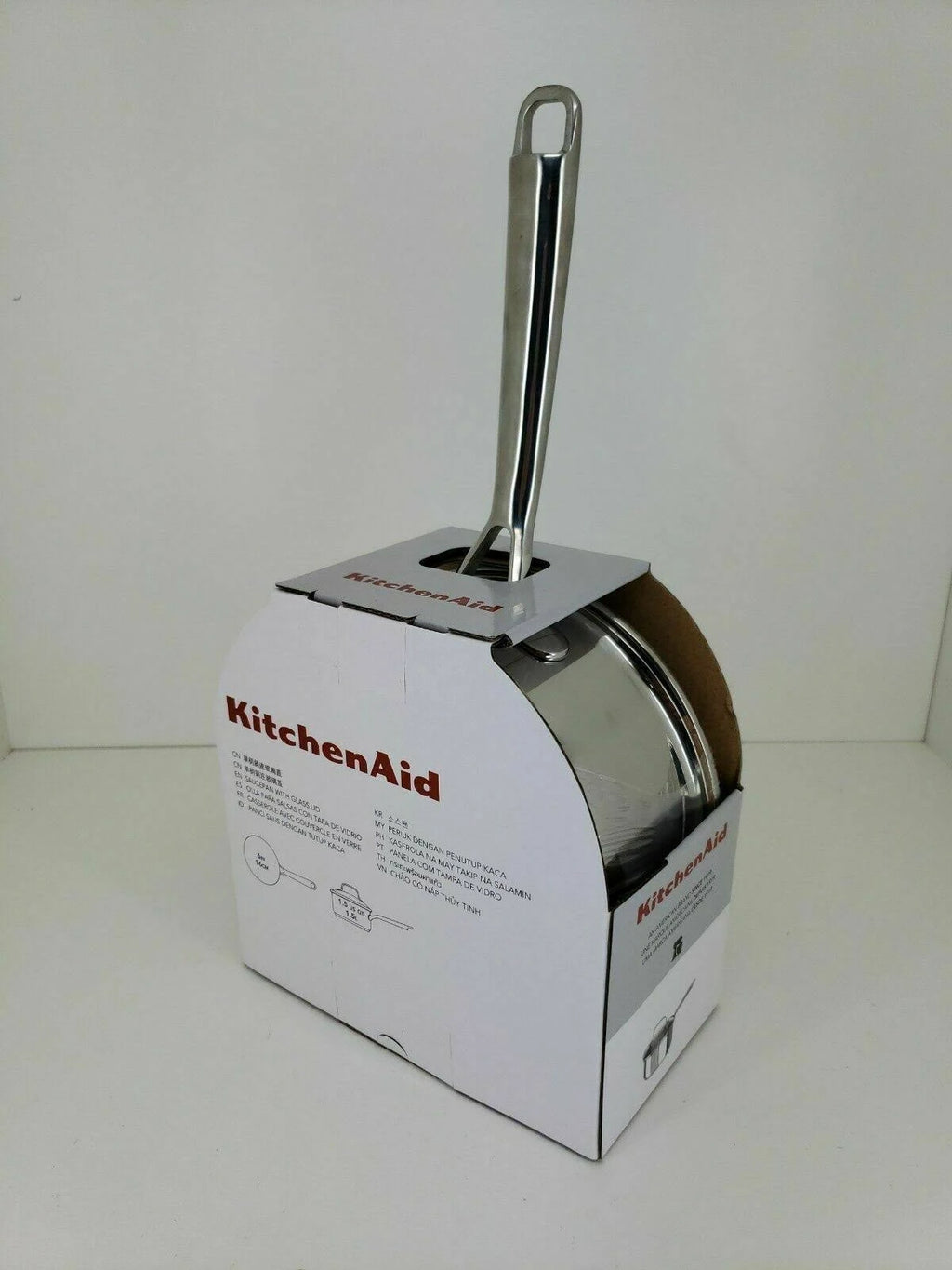 Stainless Steel Saucepan with Glass Lid 1.6 qt Z222