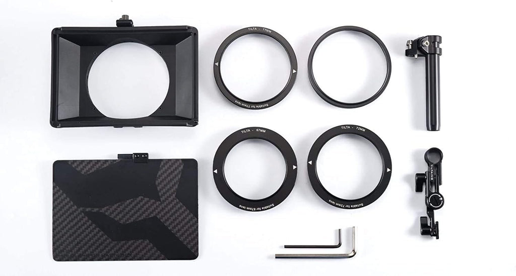 Mini Matte Box with Four Lens Adapter Rings A2115