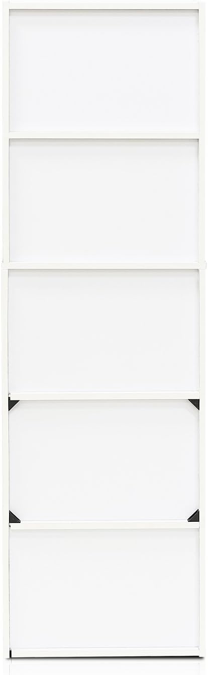 5-Tier Reversible Color Open Shelf Bookcase D900