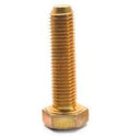 3/8 inch-24 x 3 inch Grade 8 Hex Cap Screw Alloy Steel Yellow Zinc Plated B132