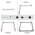 Adjustable Ceiling Rod Room Divider 66-120 inch Satin X539743