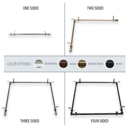 Adjustable Ceiling Rod Room Divider 66-120 inch Satin X539743