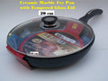 Ceramic Marble Coated Non Stick Cast Aluminium Fry Pan with Lid, 20 cm Y935