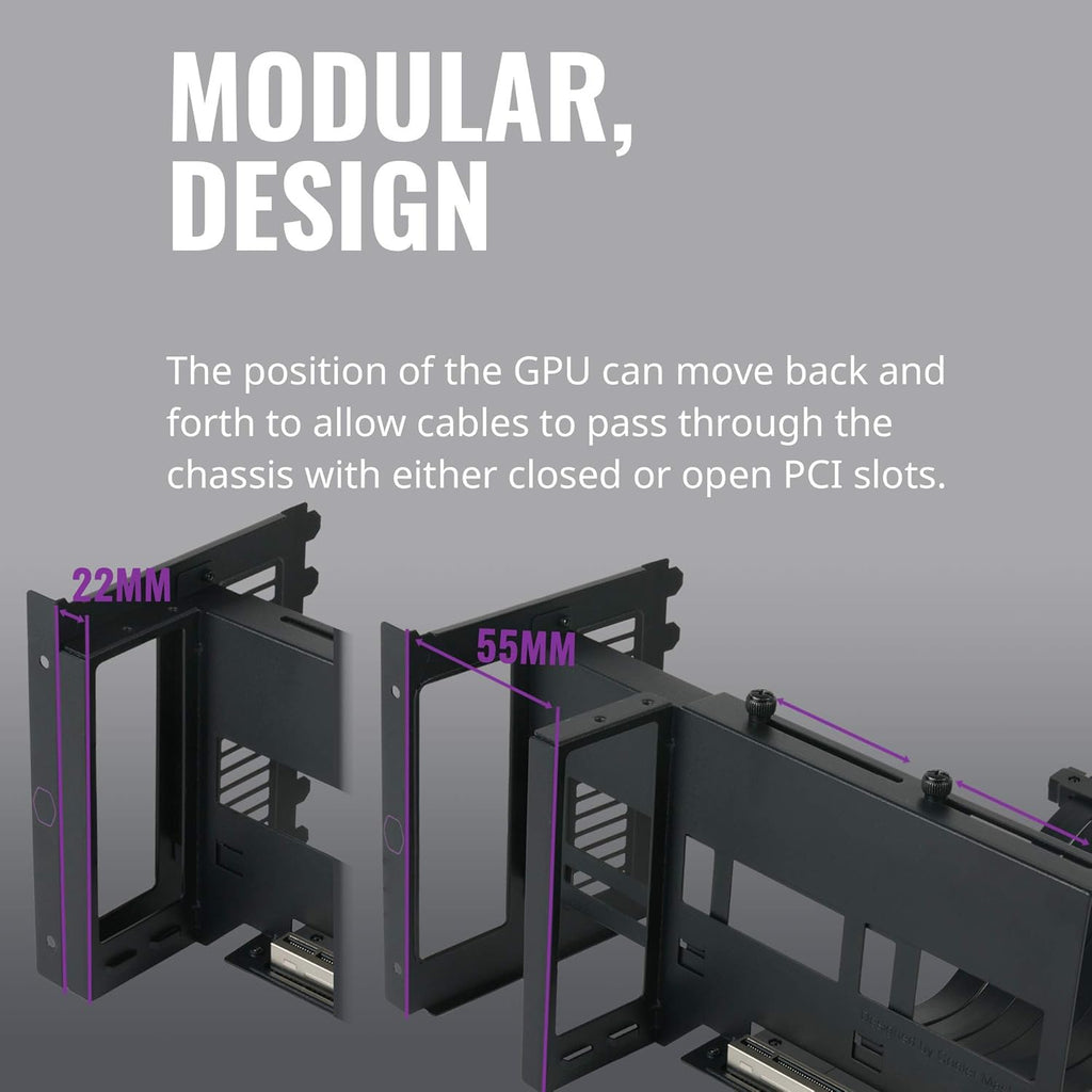 Vertical Graphics Card Holder Kit with Riser Cable I827185