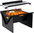 18 inch Wood Burning Fire Pit with Grill Pan A3006