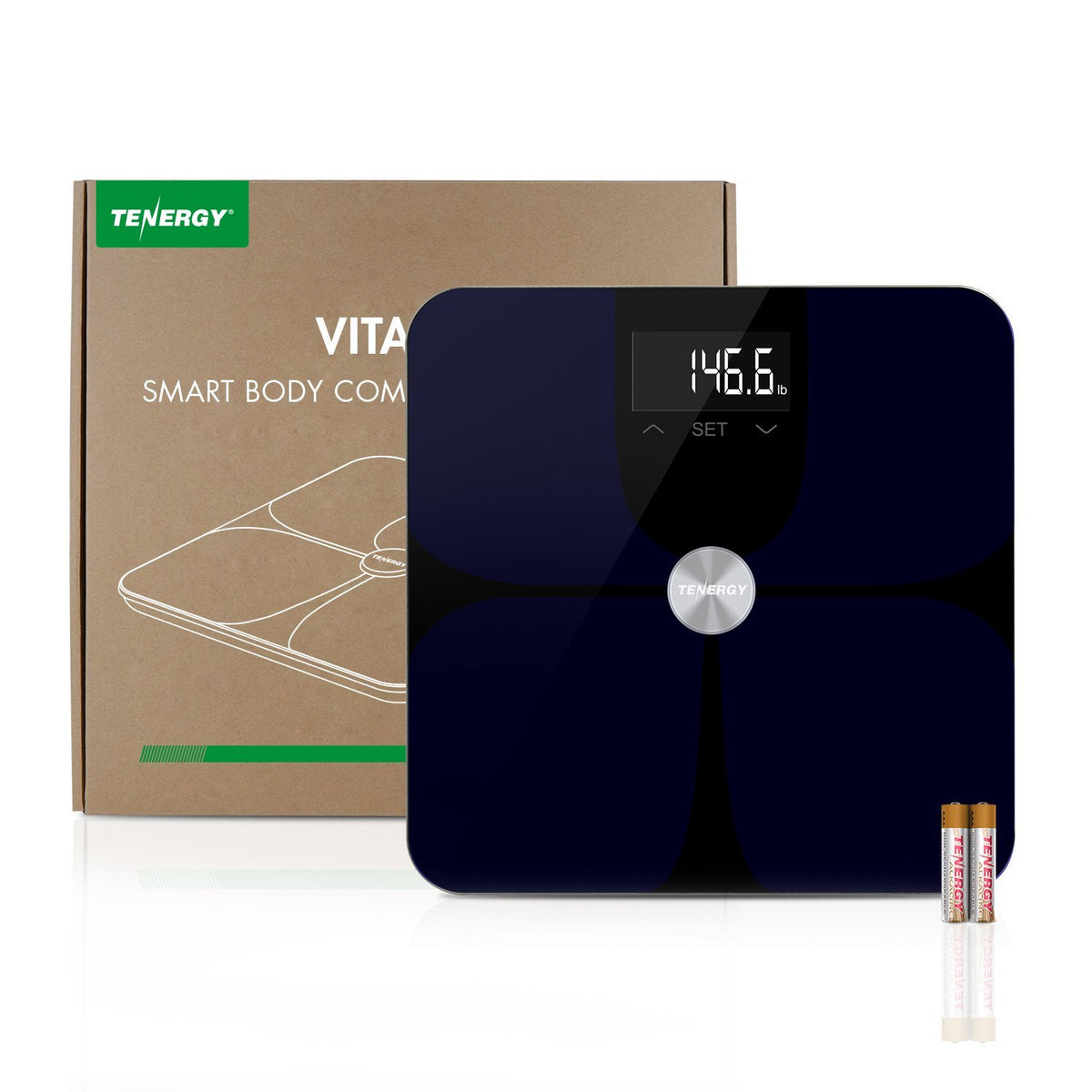 High Precision Smart Body Fat Scale with Large Display Pack of 2 N546