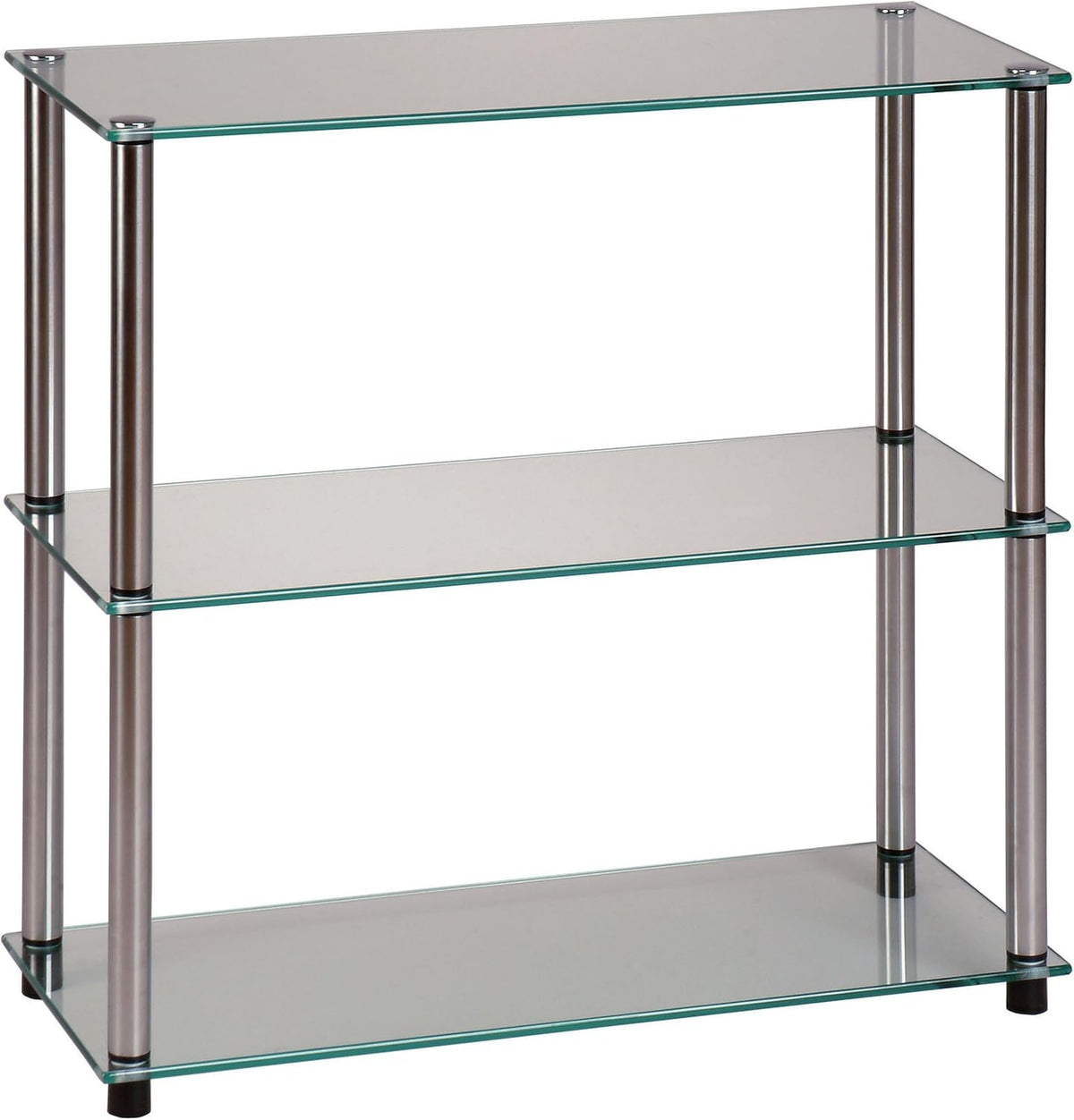 Glass 3 Shelf Bookcase S45481