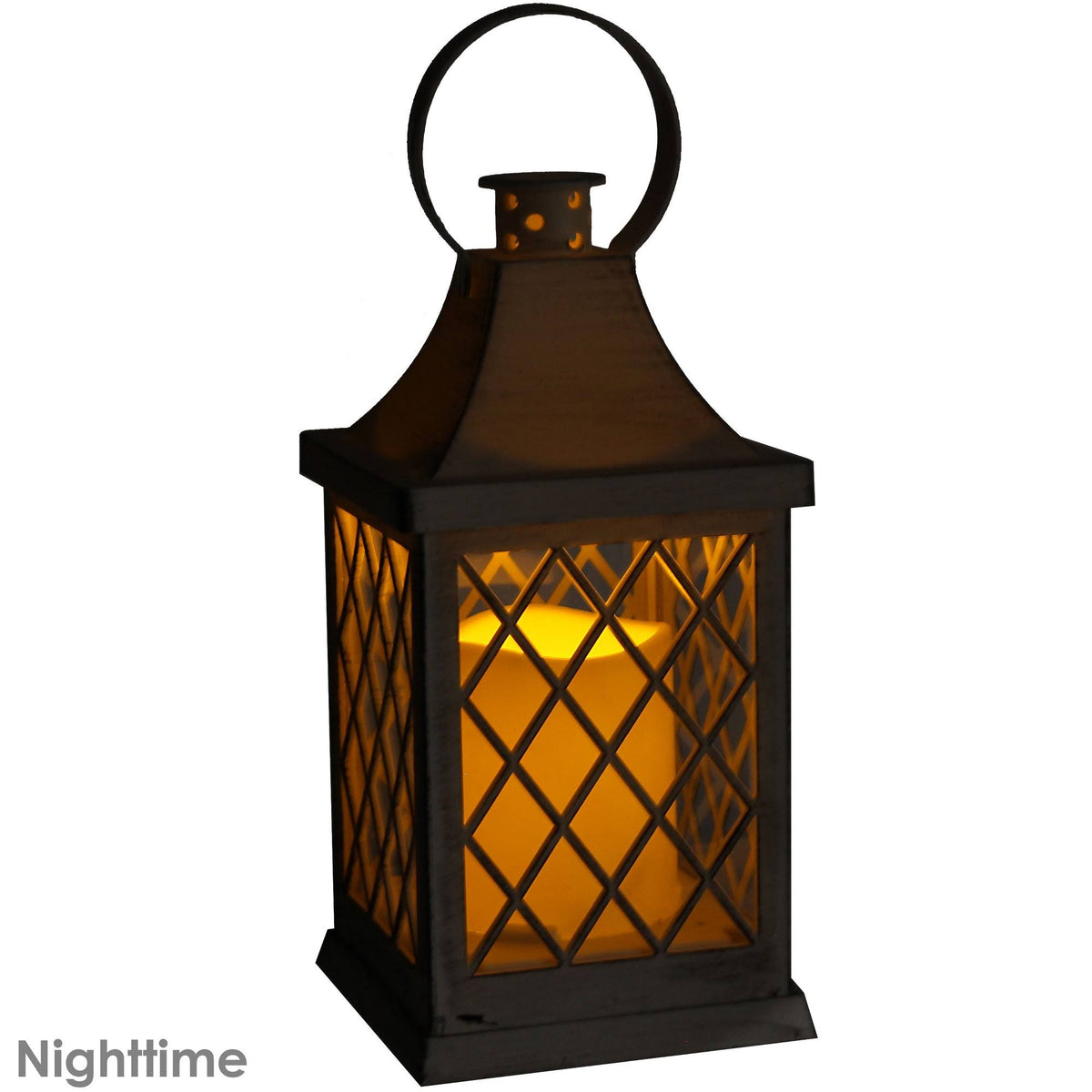 Indoor LED Candle Lantern Set of 4 10-Inch I91196