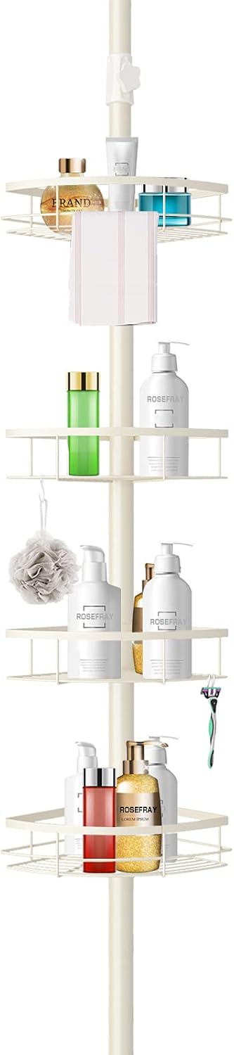 Rustproof 304 Stainless Steel 4 Tier Adjustable Shower Shelf P211