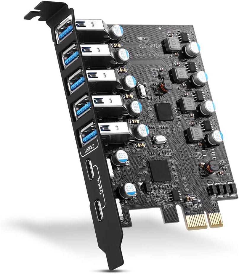 PCI-E to USB 3.0 7-Port Expansion Card J82773