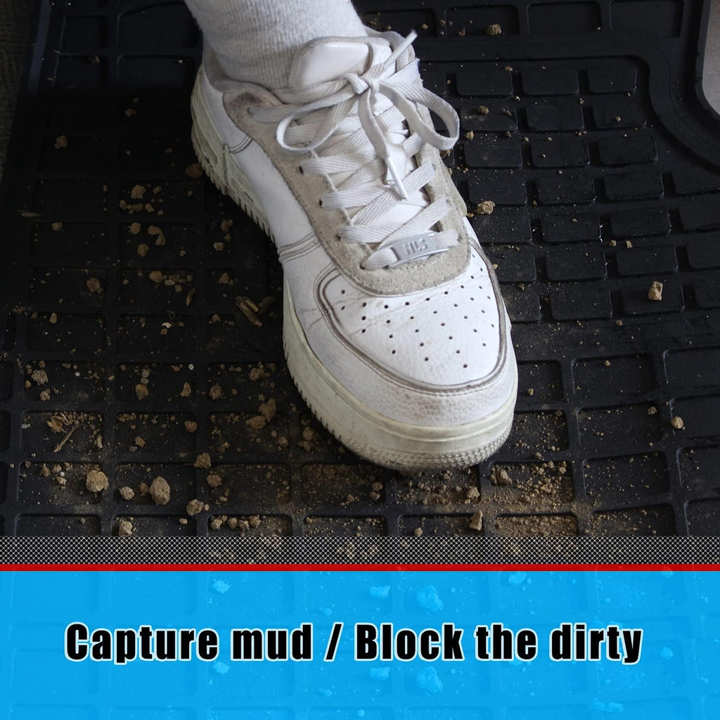 All-Weather Rubber Truck Floor Mats Cargo Liners 3PCS Set A50583