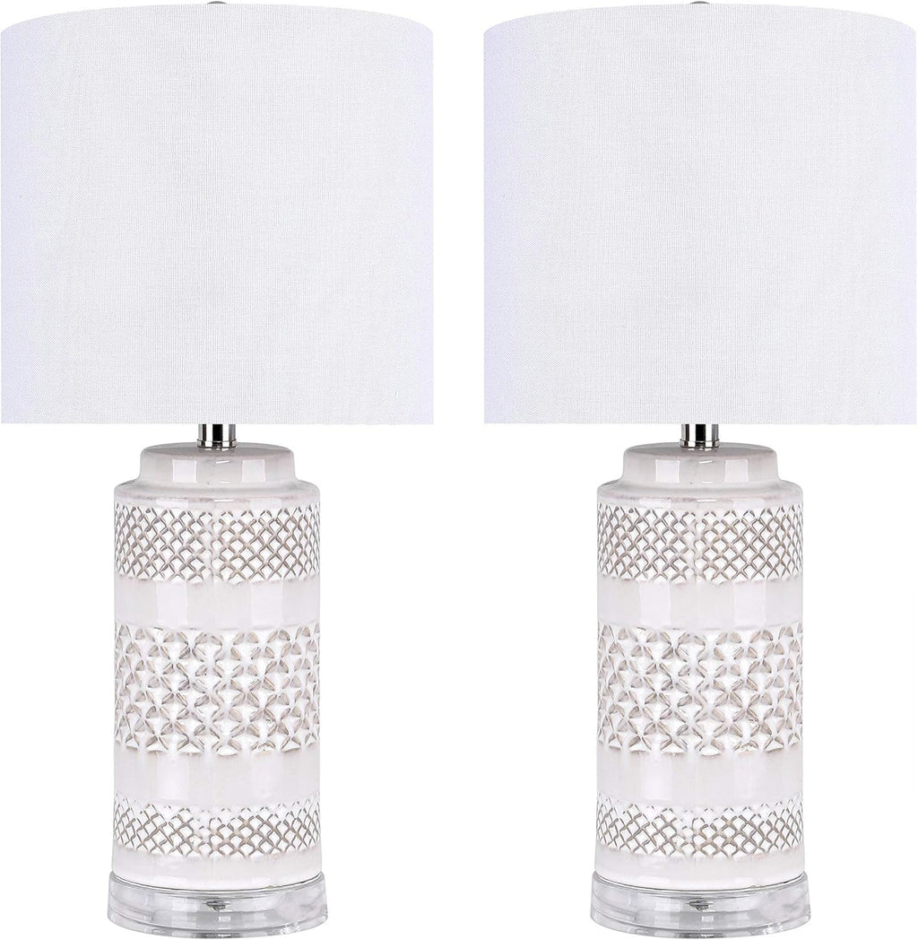 Navy Ceramic Table Lamp Set of 2 Q54560