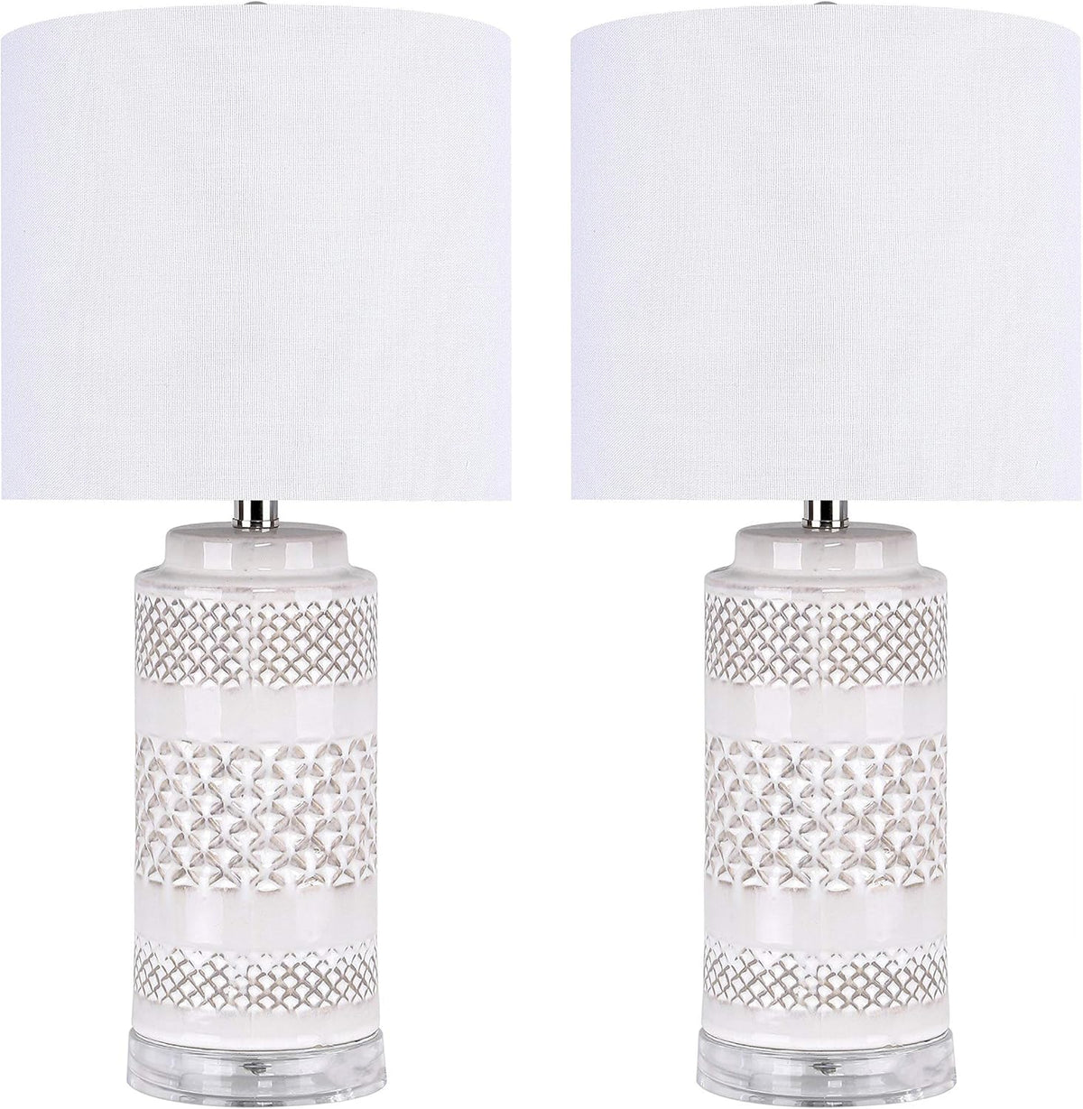 Navy Ceramic Table Lamp Set of 2 Q54560