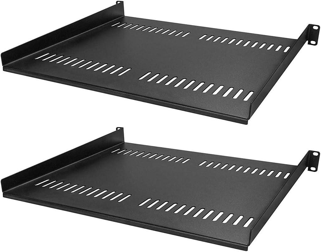 19'' Wide Fixed Shelf for Server Cabinet, 2 Pack U184854