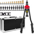 16 Rivet Nut Tool with 12 Mandrels and 115 Pcs Rivets Nuts Y726478
