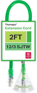 50 Foot Lighted Outdoor Extension Cord with 3 Outlets T79768