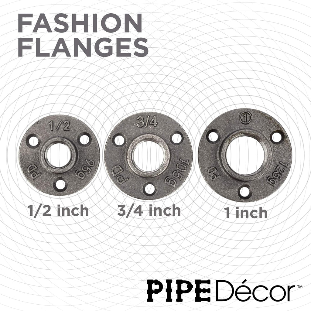 1 Inch Black Malleable Cast Iron Floor Flange 10 Pack B912