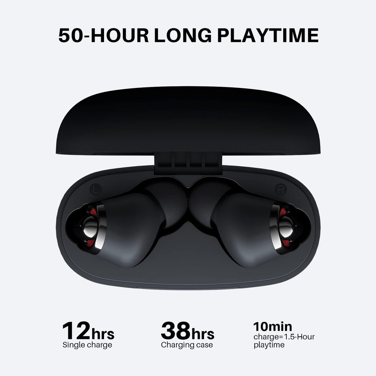 Wireless Earbuds Bluetooth 5.2 50H Playtime Z47586