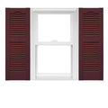 Vinyl Open Louver Shutters 1 Pair 14.5 x 43 H15092