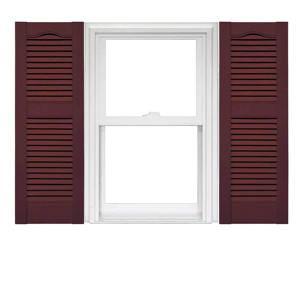 Vinyl Open Louver Shutters 1 Pair 14.5 x 43 H15092