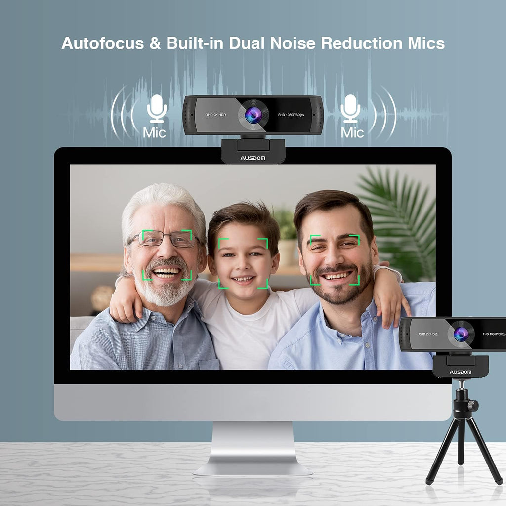 2K Zoomable Webcam with Tripod Z73527